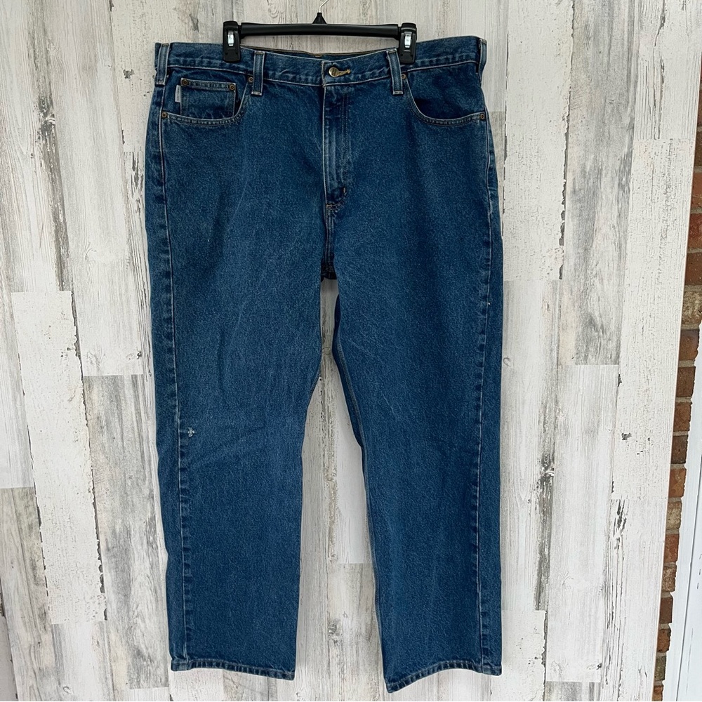 Carhartt Men’s Relaxed Fit Straight Leg Denim Jeans Size 42X32
